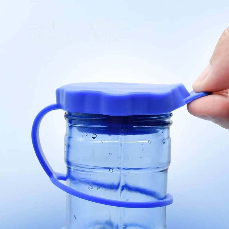 Plastic universal water dispenser bucket lid with anti-lost ring and hole lid - Main product view