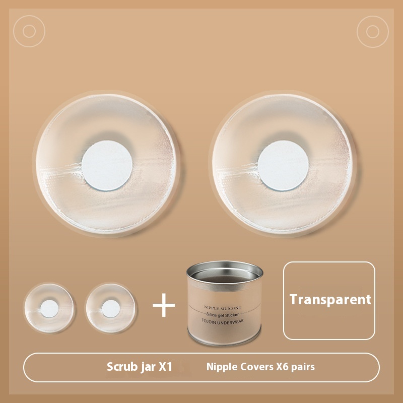 Pair of thin round silicone breast covers - Product view 12