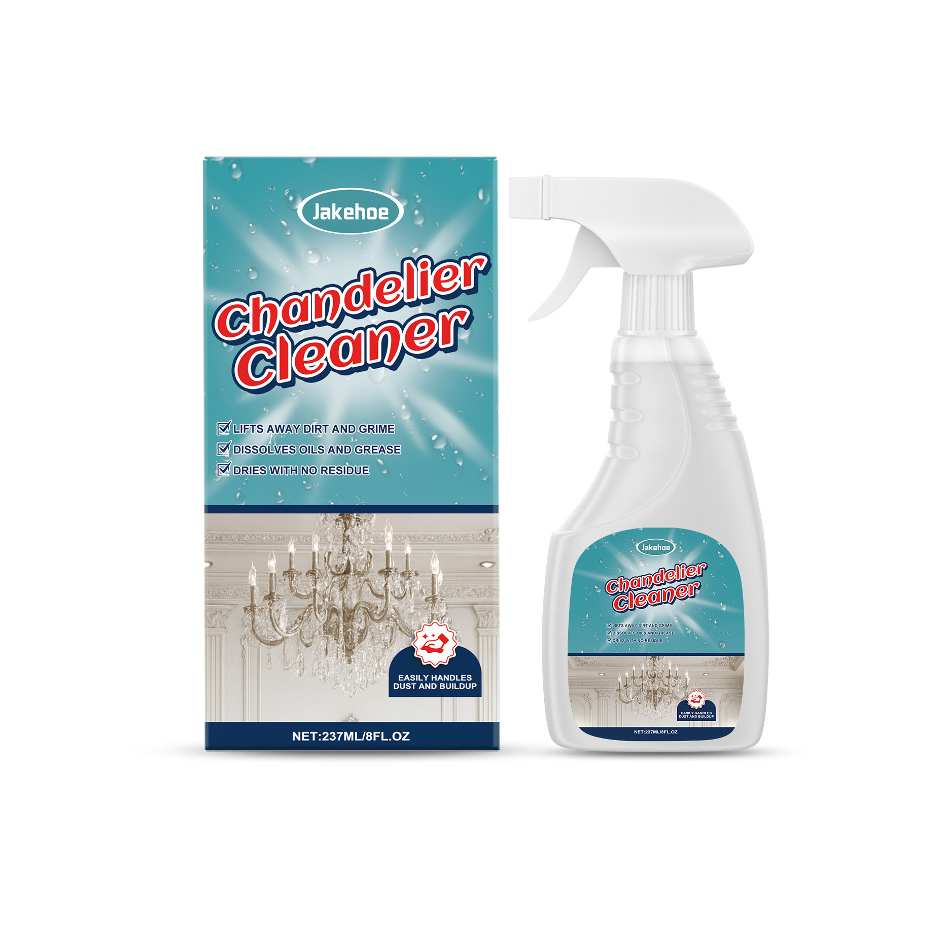 237 ml chandelier cleaner spray bottle for household cleaning - Product view 6