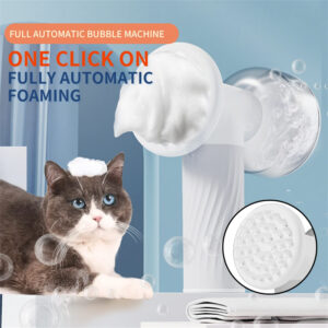 Automatic foaming pet bath brush with soap dispenser - Main product view