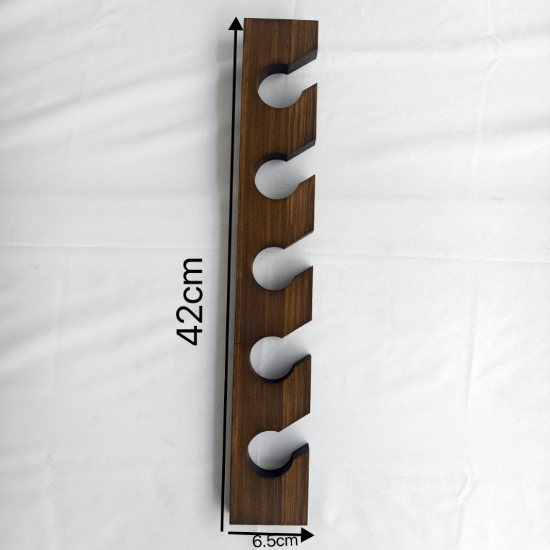Wooden wall-mounted baseball cap storage rack - Product view 6