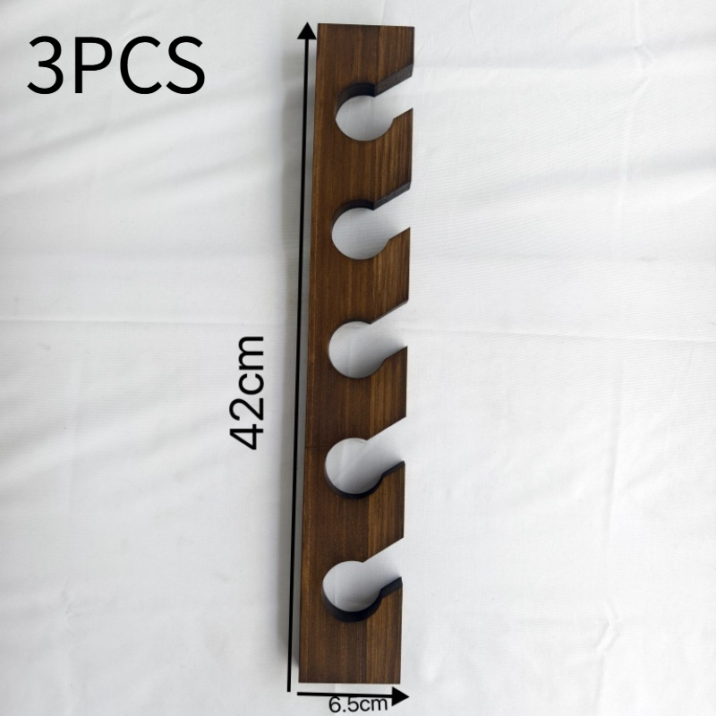 Wooden wall-mounted baseball cap storage rack - Product view 5