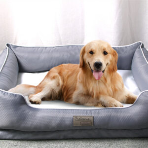 Dark grey removable non-stick pet kennel bed - Main product view