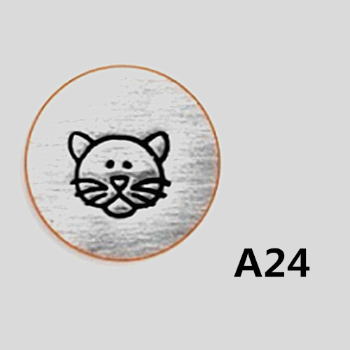 Round 6 mm steel leather branding stamp for jewelry makers - Product view 2