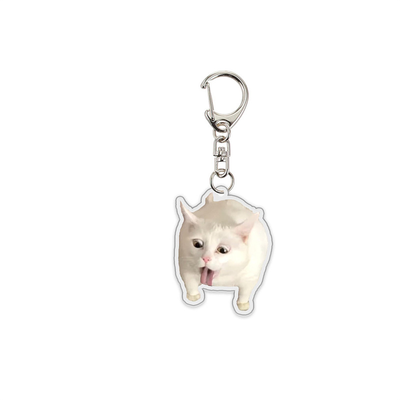 Cartoon acrylic keychain in a selected standard style - Product view 7