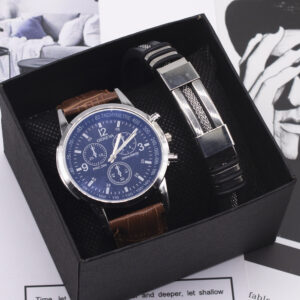 Men’s quartz wristwatch with round dial, alloy strap, and pin buckle - Main product view