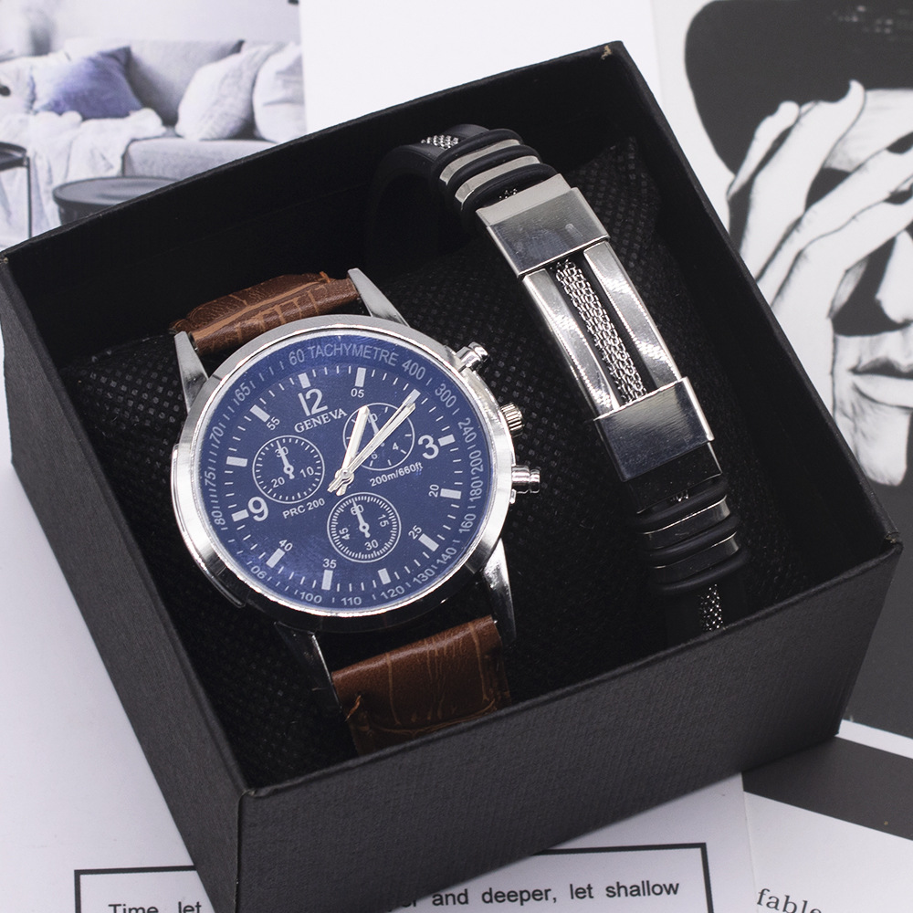 Men’s quartz wristwatch with round dial, alloy strap, and pin buckle - Main product view