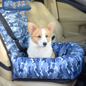 Washable cloth car kennel seat cushion for a small or medium-sized dog - Main product view