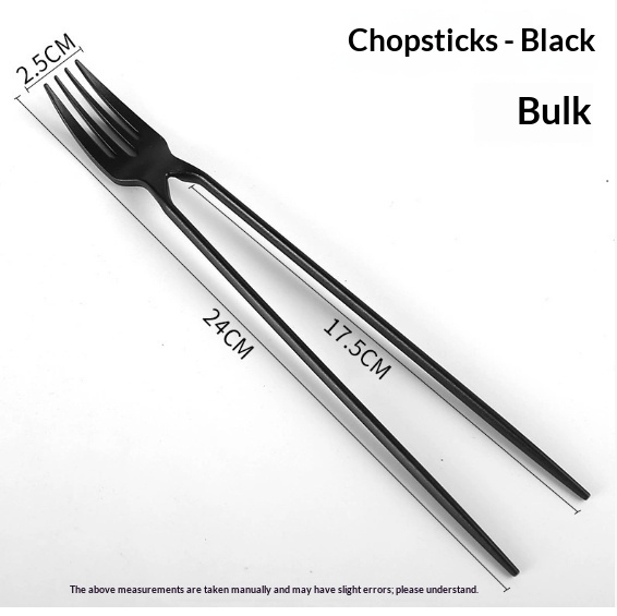 Disposable plastic fork and chopsticks set - Product view 5