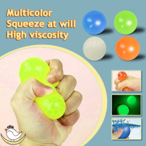 Glow-in-the-dark sticky TPR ball toy - Main product view