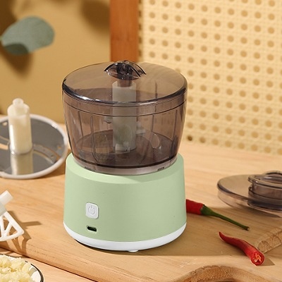 Mini electric food chopper and meat grinder with transparent cup - Product view 5