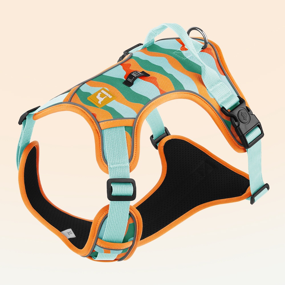 Reflective Oxford cloth dog chest and back traction harness with hand-holding rope - Product view 7