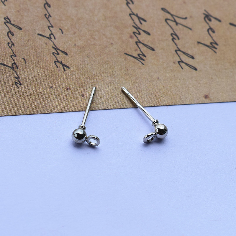 DIY Earrings Accessories Anti-allergic Copper Plated Ear Hooks - Product view 4 DIY copper-plated earring hook and stud components - Product view 4