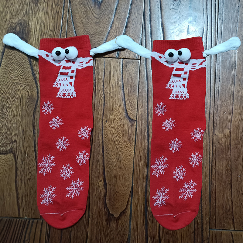 Halloween animal-pattern hand socks with magnetic suction handle - Product view 4