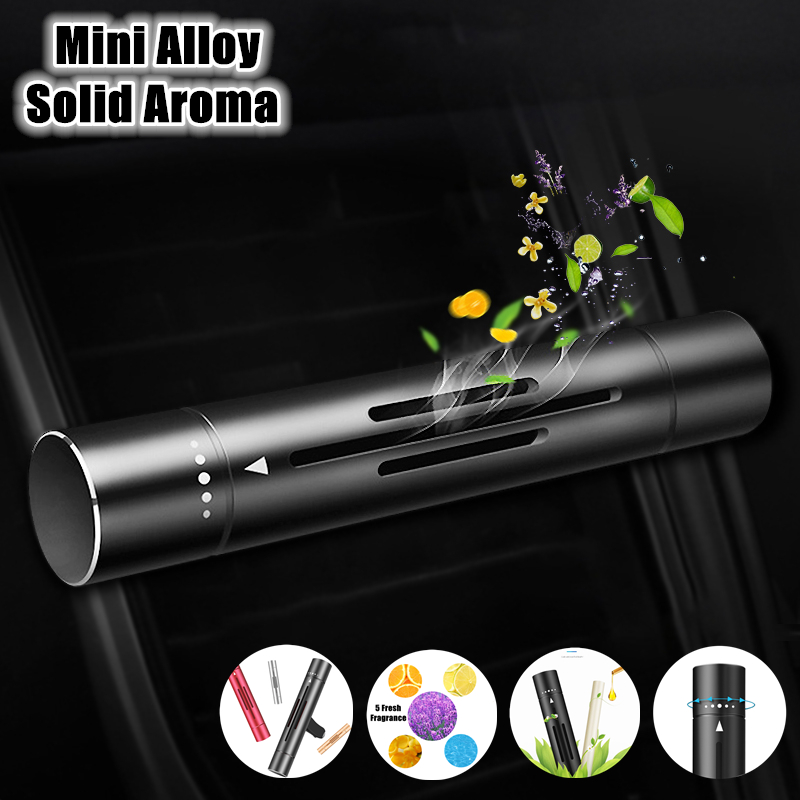 Adjustable clip-on car vent air freshener in aviation aluminum alloy - Main product view