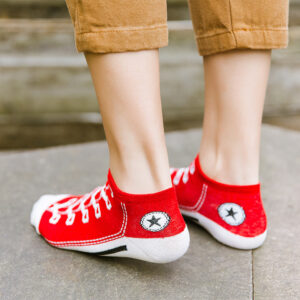 Breathable combed cotton boat socks in assorted colors - Main product view