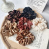 Solid color cloth hair tie band in multiple shades - Main product view
