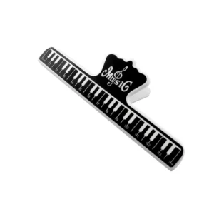 Black plastic sheet music holder clip - Main product view