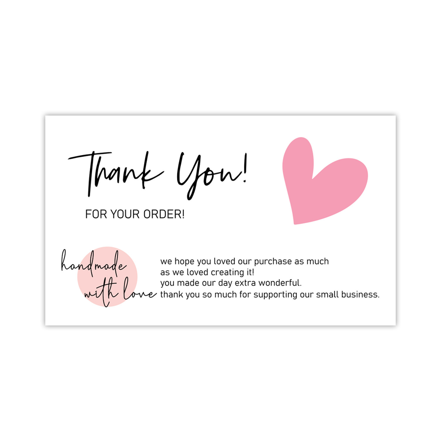 Modern coated paper thank-you cards in assorted color options - Product view 6