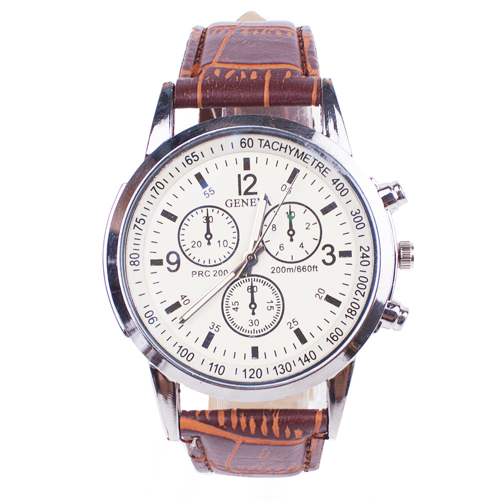 Men’s quartz wristwatch with round dial, alloy strap, and pin buckle - Product view 1