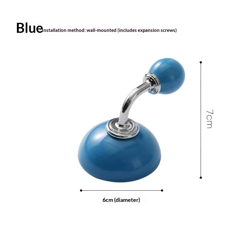 Creative ceramic single coat hook in a minimalist design - Product view 2