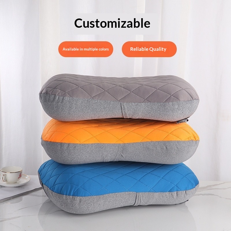 Compact inflatable travel pillow in assorted colors - Main product view