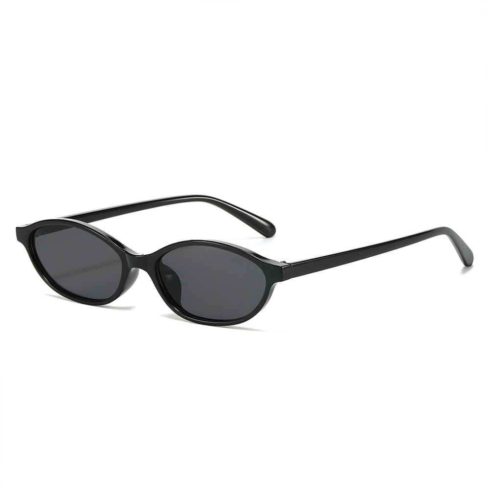 Oval small-frame fashion sunglasses with colored lenses - Product view 7