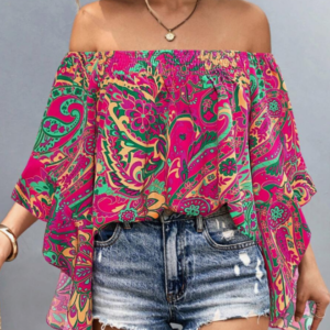 Women's polyester top in listed colour options - Main product view