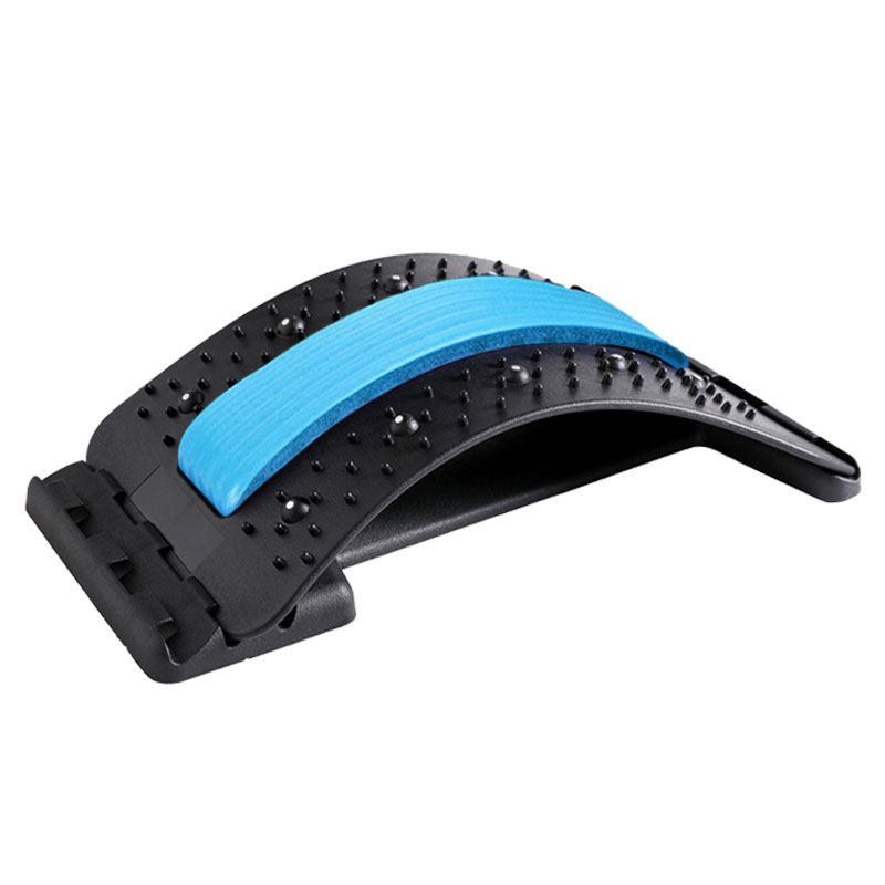 Adjustable lumbar back massager and stretching board with raised massage points - Product view 4