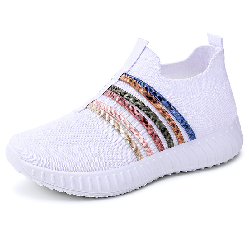 Women's breathable mesh flat pumps with round toe - Product view 1