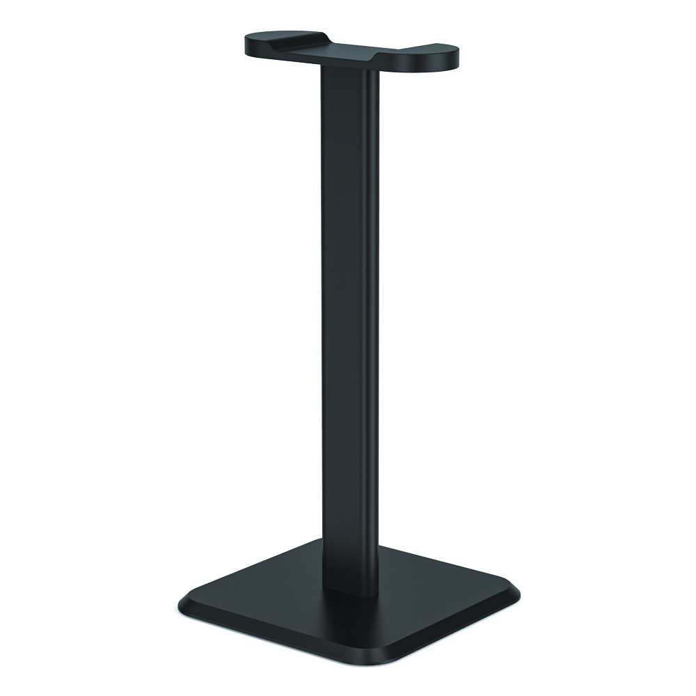Desktop headphone stand with non-slip base in white or black - Product view 1