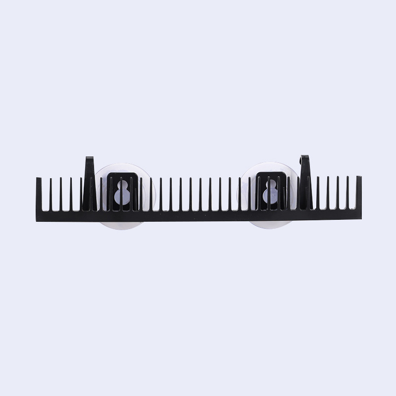 Plastic wig stand for hairpiece display in black, pink, or blue - Main product view