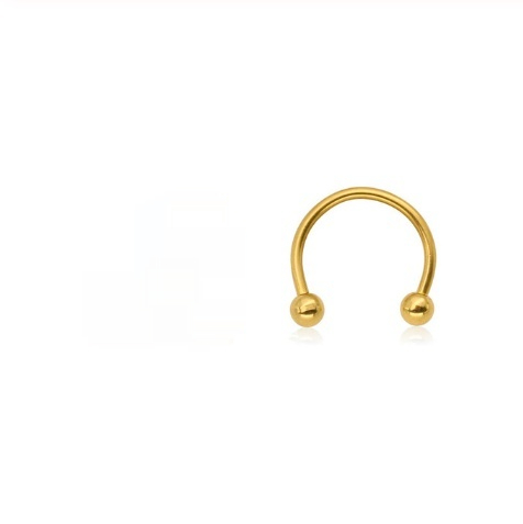 C-type clip-on fake nose or lip ring in assorted colors - Product view 2