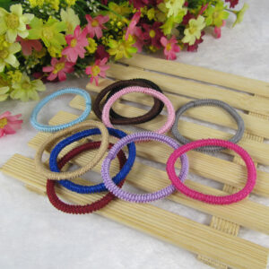 Unembellished elastic hair tie cord in a selected style - Main product view