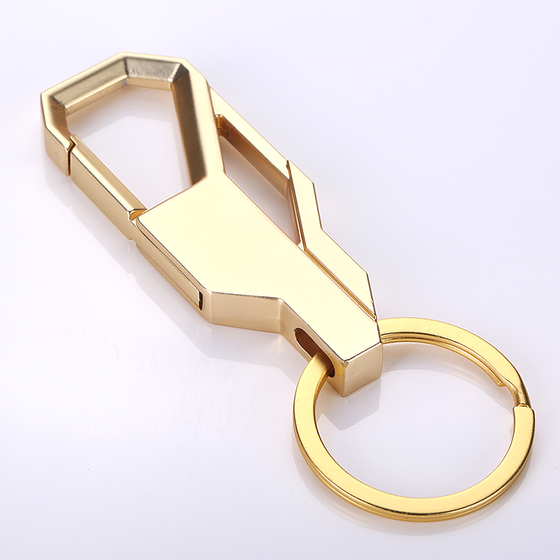 Men's alloy car keychain with waist-hanging buckle - Product view 1