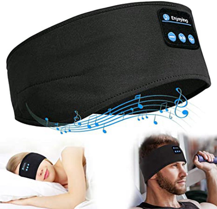 Wireless Bluetooth V5.0 Sports Headband With Music Call Stereo Shading Sleep Headband - Product view 6 Wireless Bluetooth 5.0 sports headband with built-in stereo speakers - Product view 6