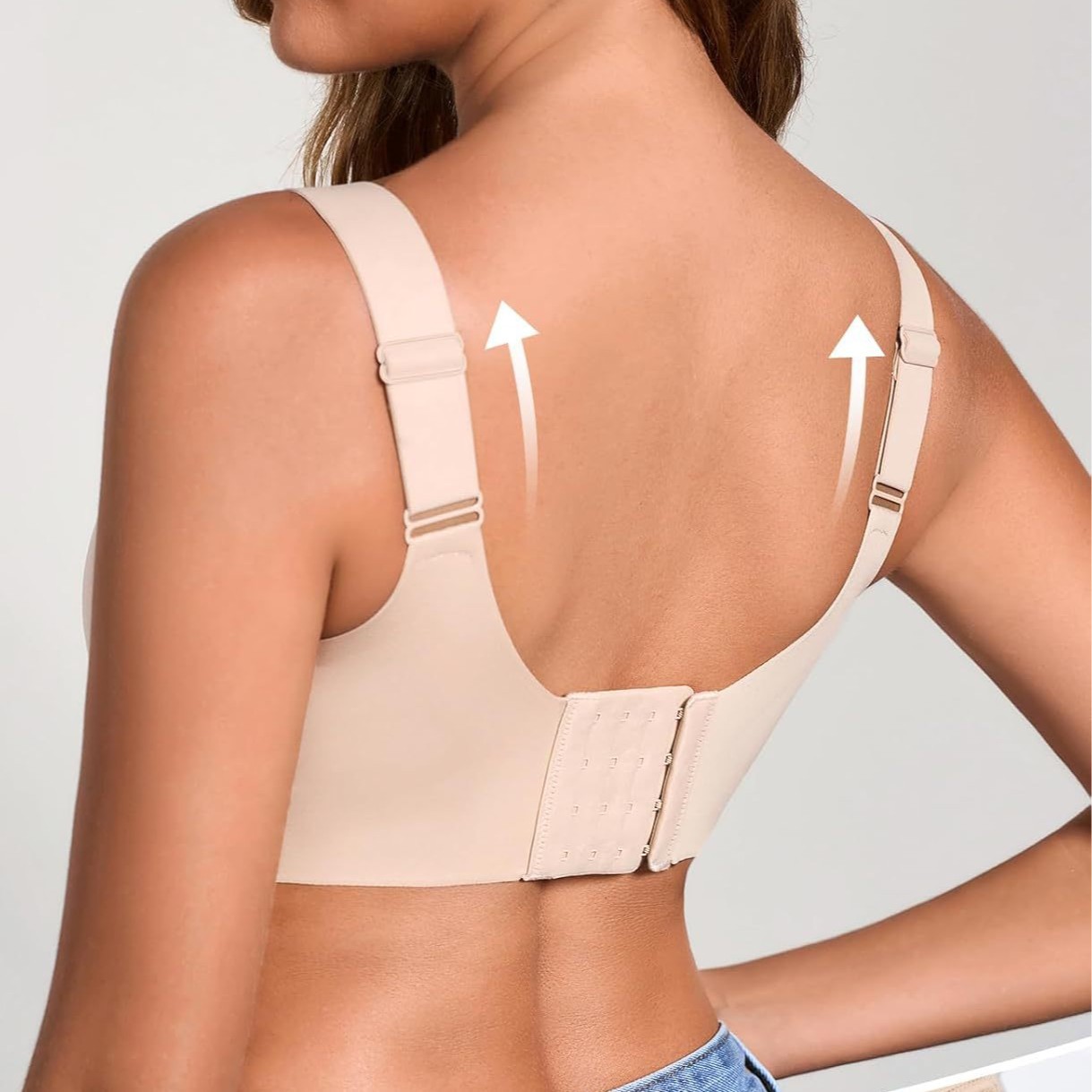 Womens Seamless, Comfortable, Push-up Bra With No Underwire - Product view 4 Women’s seamless padded push-up bra with adjustable straps - Product view 4