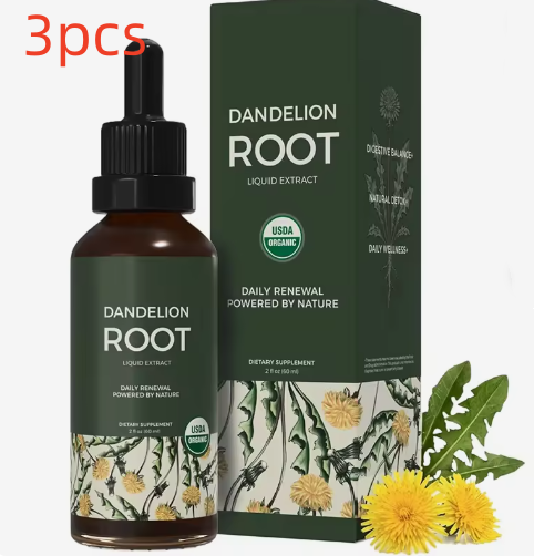 Dandelion root liquid extract in a 60 ml bottle - Product view 2