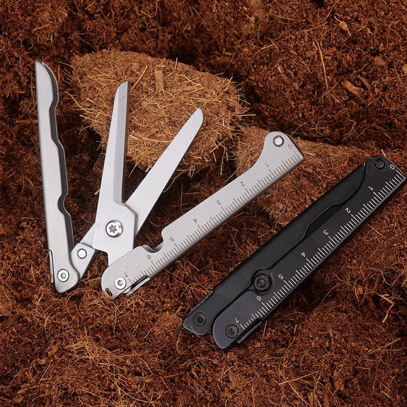Small stainless steel V-shaped multifunctional scissors - Main product view