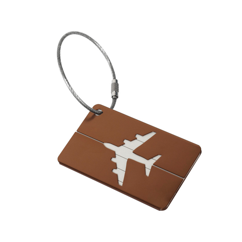 Aluminum alloy luggage tag in a selected color - Product view 1