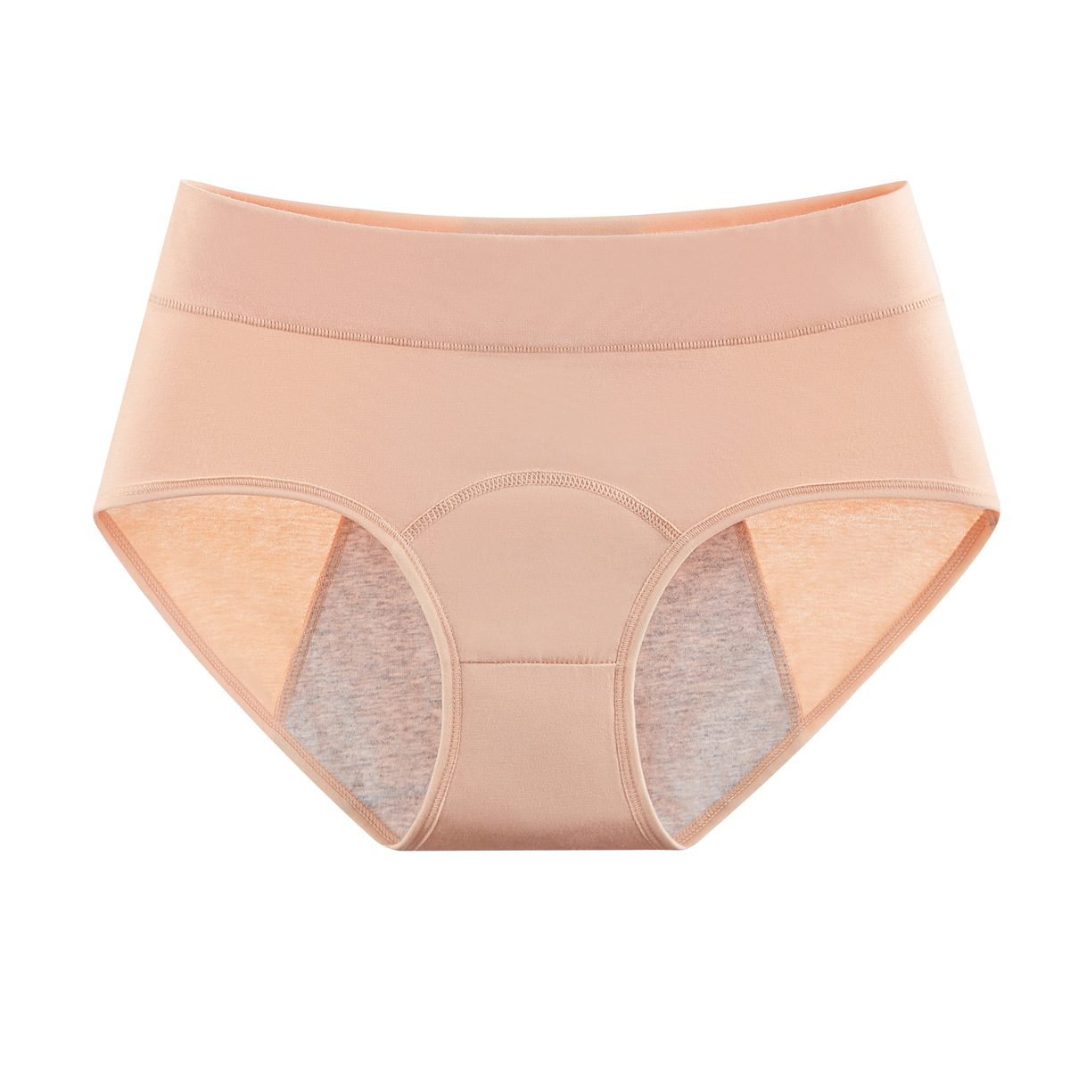 Cotton mid-waist period panties with leak-protection side panels - Product view 7