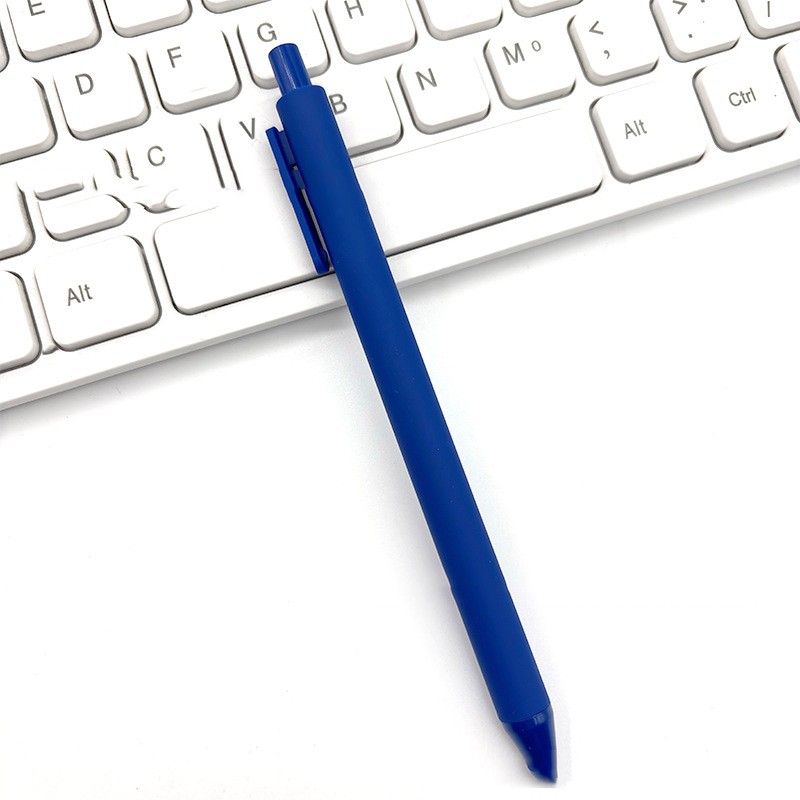 Retractable macaron color ballpoint pen with red ink and 1.0 mm bullet tip - Product view 5