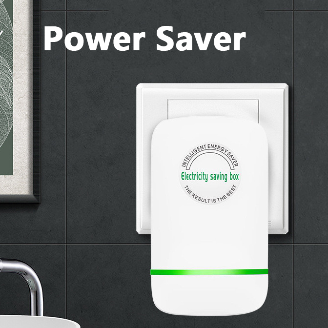 Portable power saver electricity-saving device with LED indicator lights - Main product view