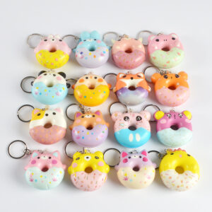 cute slow-rebound donut keychain in a random style - Main product view
