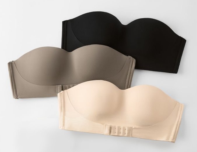 Seamless push-up bra in Coffee, Skin, Black, and 3-piece set options - Product view 2