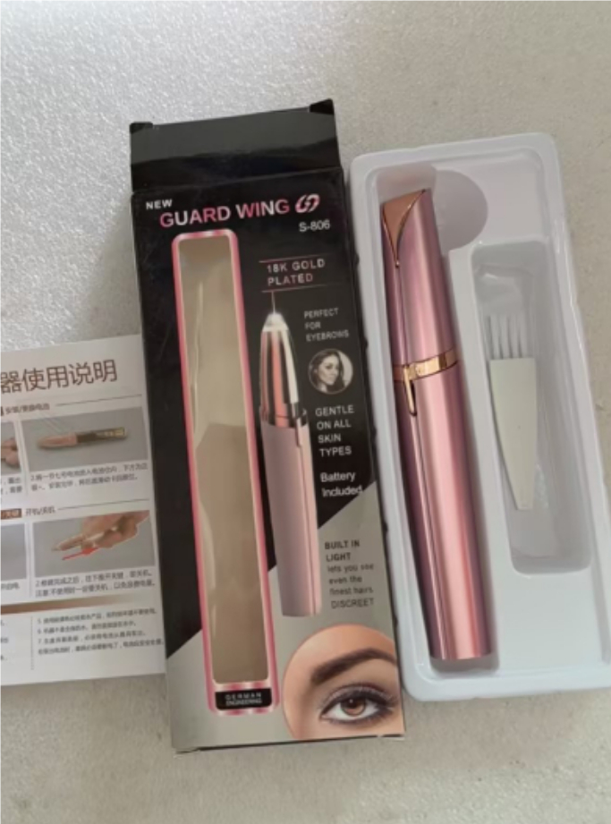 Portable electric eyebrow remover with built-in LED light - Product view 29