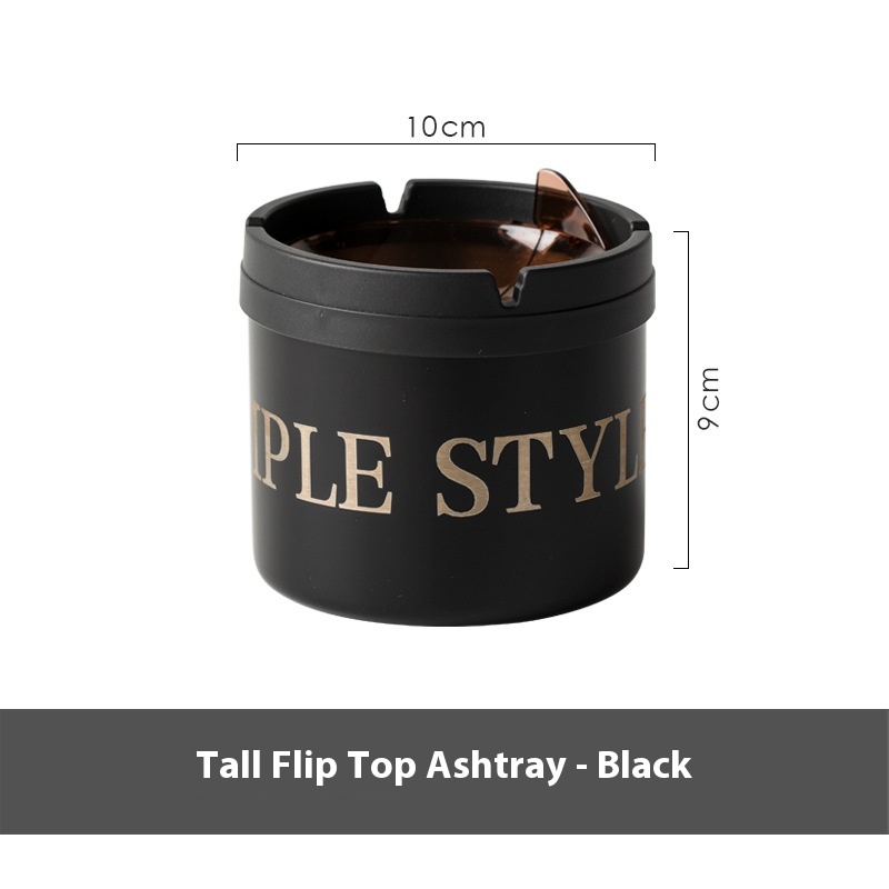 Thickened metal ashtray in short or tall style - Product view 11