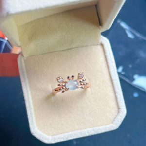 Cute adjustable little crab open ring for women - Main product view