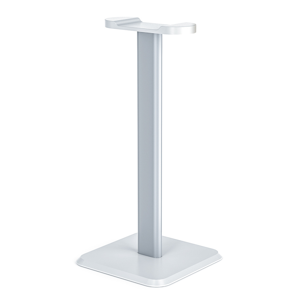 Desktop headphone stand with non-slip base in white or black - Product view 5
