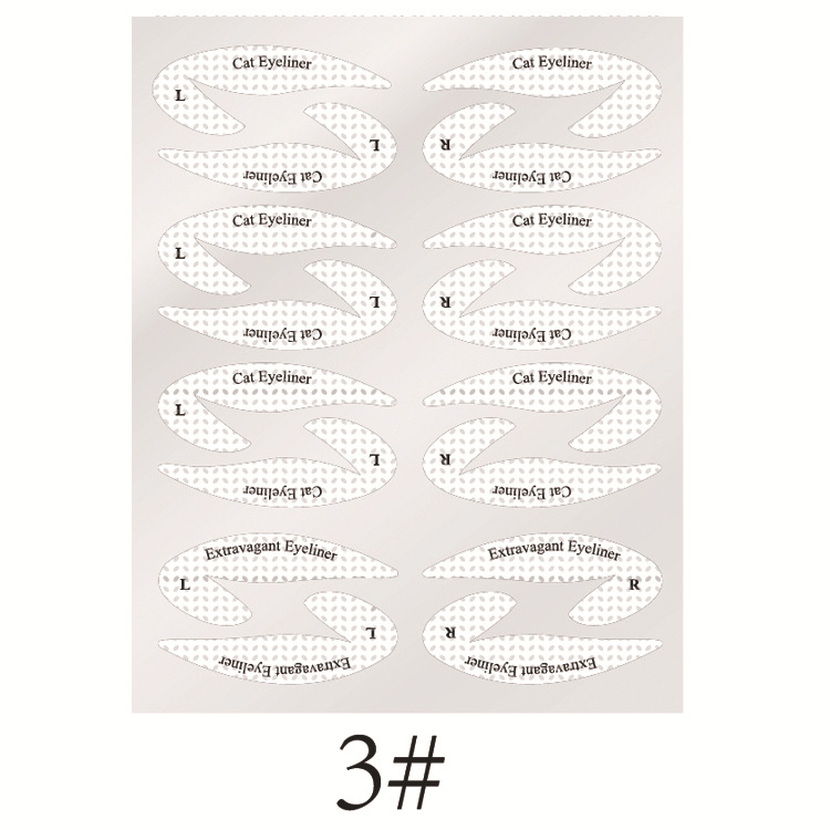 Nude eye makeup template sticker for eyeshadow and eyeliner application - Product view 9